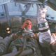 Chaffee, White, and Grissom training in a Command Module simulator on January 19, 1967 (NASA)
